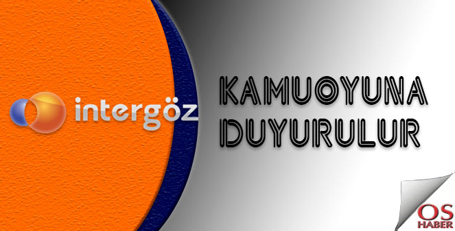 İntergöz Optik Firmasından Sektörü Bilgilendirme